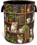Cute Cat Laundry Basket Bookshelf Animal Oxford Cloth Laundry Hamper by Unknown