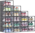 SONGMICS Shoe Boxes, Stackable Sneaker Containers by Unknown