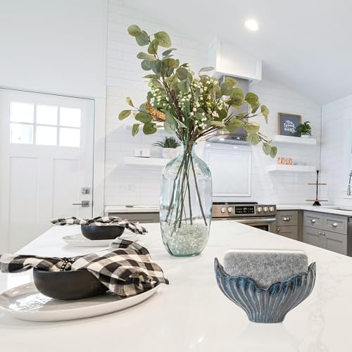 Uiddo Sponge Holder for Kitchen Sink, Ceramic Sponge Holder - Image 6