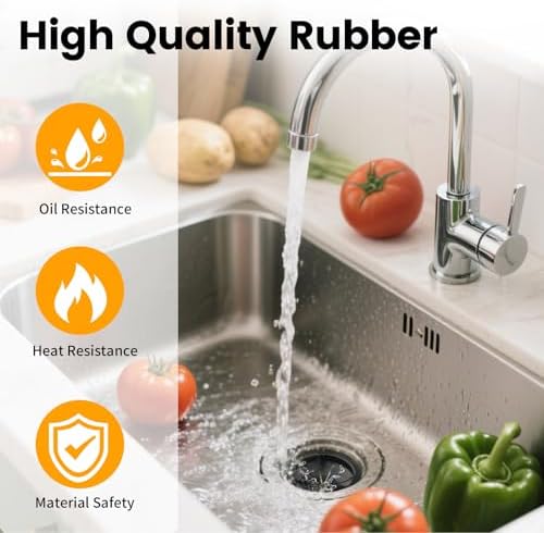 Garbage Disposal Splash Guard, 2 Pack 3 1/8" Sink Baffle Disposer Drain Splash - Image 2
