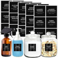 HVSWLY Minimalist Laundry Room Labels，30 Matte Waterproof Labels by HVSWLY