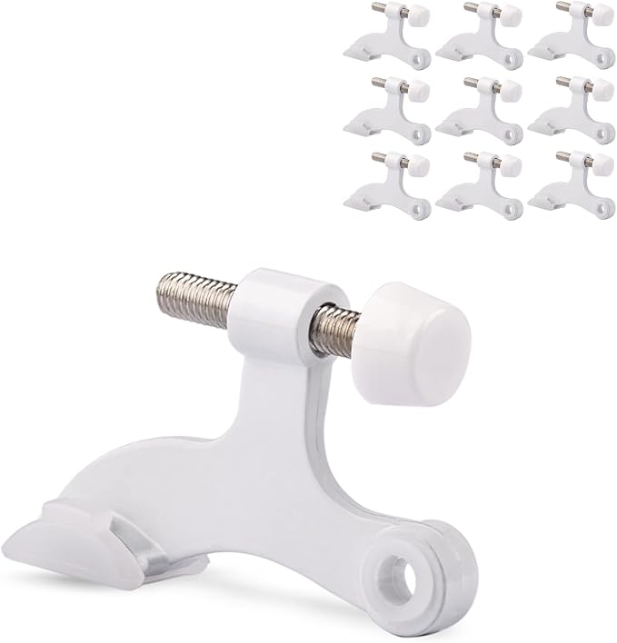 10 Pack Hinge Pin Door Stopper White by KOVOSCH