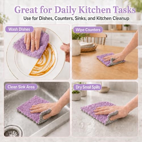 kimteny 12 Pack Dish Cloths for Washing Dishes - Image 7