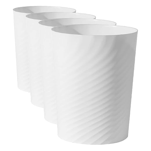 UUJOLY Plastic Small Trash Can Wastebasket, Garbage Container Basket by UUJOLY