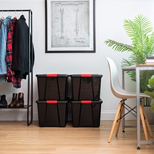 IRIS USA 4-Pack 72 Quart Storage Bins - Image 3