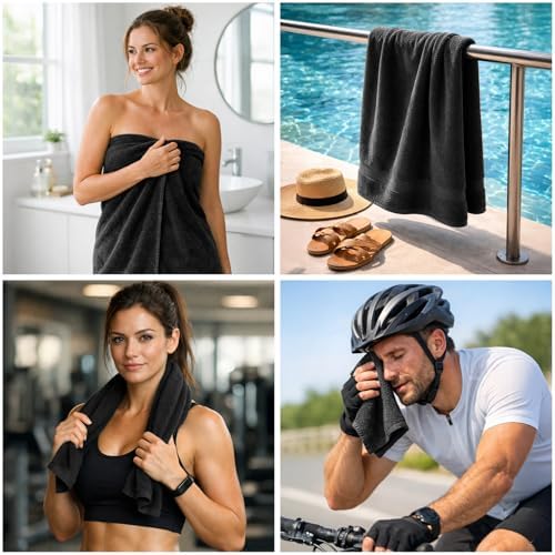 DAN RIVER 8 Piece Luxury Bath Towels - Image 3