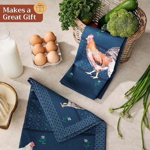 Maison d' Hermine Kitchen Towels Set of 2 Reusable 100% Cotton 27.50" x 20" - Image 6