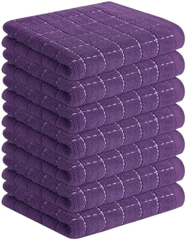 Homaxy 100% Cotton Terry Kitchen Towels, 7 Pack by Homaxy