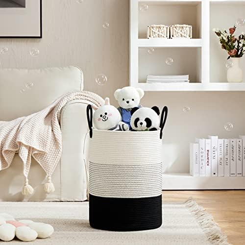 VIPOSCO 58L Tall Woven Laundry Basket Hamper - Image 2