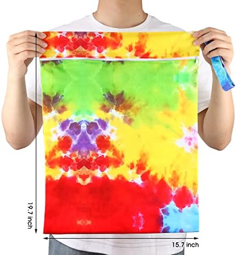 Shappy 2 Pack Wet Dry Bag Travel Laundry Waterproof, Tie Dye Style - Image 2
