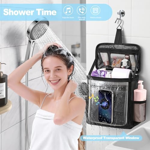 Hanging Shower Caddy Portable, Travel Toiletry Bag - Image 3