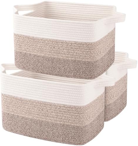 OIAHOMY Cotton Rope Storage Baskets by MasterofSpaceOptimization