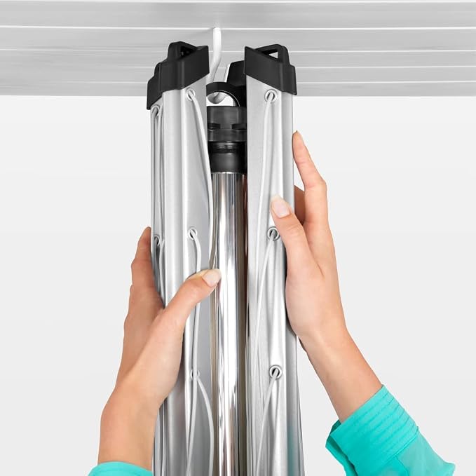 Brabantia Lift-O-Matic Outdoor 4 Arm Clothesline Height Adjustable, Folding - Image 5