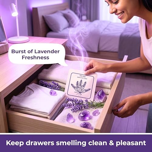 Amethyst Dew - Scented Sachets for Drawer and Closet Freshener - Pack of 3 - - Image 4