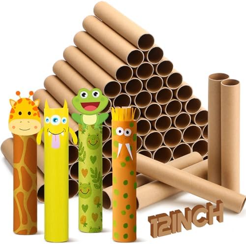 MotiMind 60 Pcs Cardboard Tubes by MotiMind
