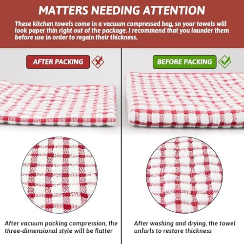 Nialnant 8 Pack Kitchen Towels, Dish Towels - Image 7