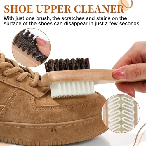 Gjinxi Suede Cleaning Kit Stain Brush and Eraser Brass Bristle Cleaner - Image 3