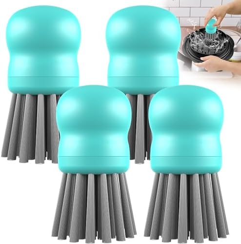 Mini Dish Brush for Cleaning Chicken Shredder, Long Bristles by SURETIVIAN