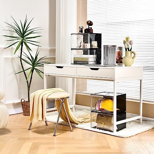 Amllas New 8 Pack Shoe Boxes Stackable, Large Shoe Storage Organizer - Image 3