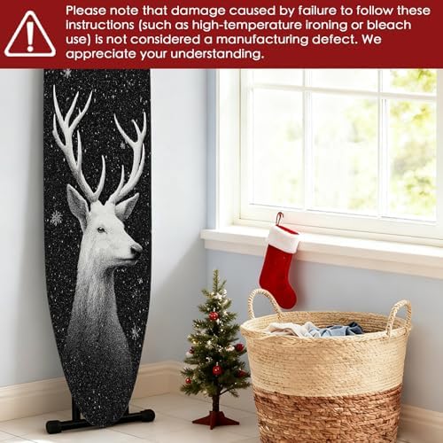 Nuxovilar Winter Deer Sketch Ironing Board Cover 15x54 Polyester - Image 6