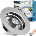TGOSOMT Kitchen Sink Drain Strainer Stopper, Anti-Clog & Quick Drain by TGOSOMT%C2%AE