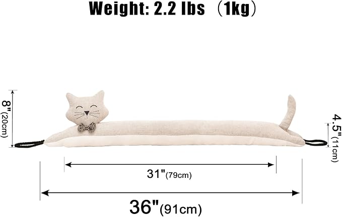 Under Door Draft Stopper Decorative Wind Stopper 36 inch - Image 2