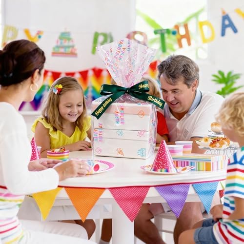 JOYIT Happy Birthday Cellophane Wrap Roll - Image 6
