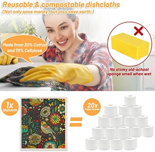 Lucomb 8 Pack Swedish Dishcloths - Image 6