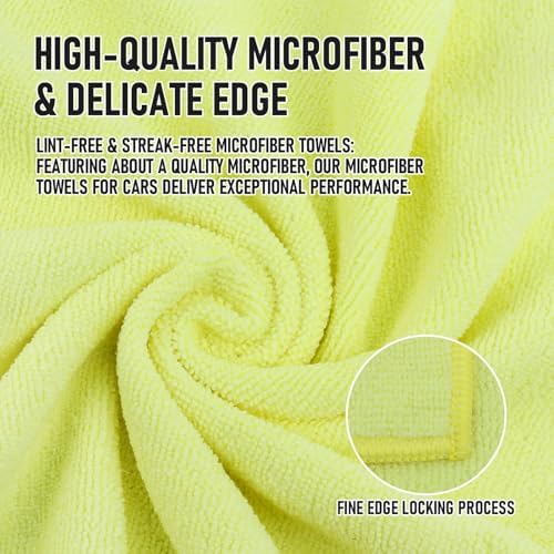 Tricol Clean Microfiber Cleaning Cloth, 12 Pack Ultra-Thick Cleaning Rags - Image 2