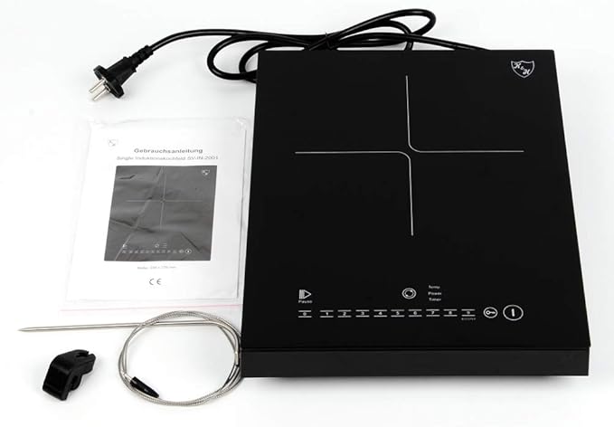 K&H Single Portable Burner SOUS VIDE THERMOCONTROL Induction Electric Stove Sensor Touch Ceramic Cooktop Plug in Hot Plate 120V 1800W SVIN-18SV