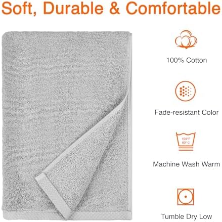 Amazon Basics 2 Piece Quick-Dry Oversize Bath Towel, 100% Cotton - Image 4