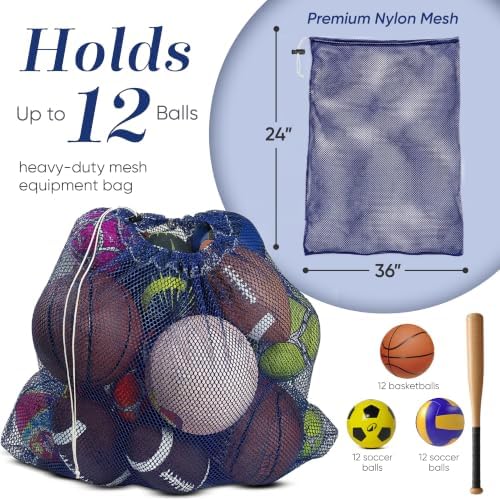 Mesh Equipment Bag, Adjustable, Cord Closure - Image 2