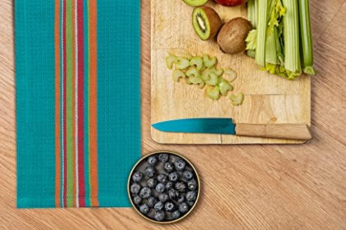 COTTON CRAFT Salsa Stripe Kitchen Towels - Image 7