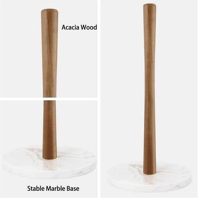 Buruis Acacia Wood Paper Towel Holder - Image 3