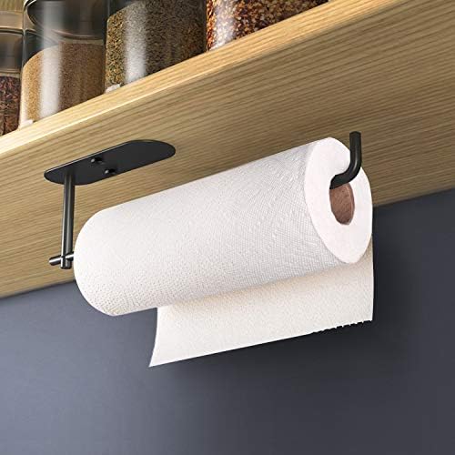 VAEHOLD Self Adhesive Paper Towel Holder Under Cabinet Mount, Wall Mounted - Image 2