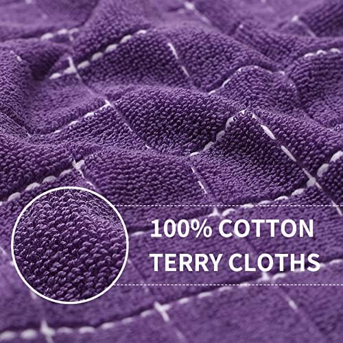 Homaxy 100% Cotton Terry Kitchen Towels, 4 Pack - Image 2