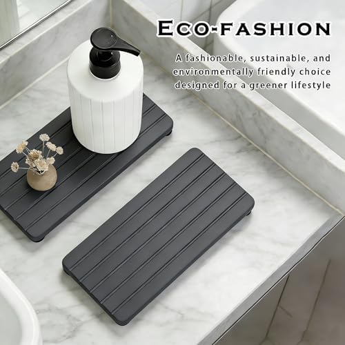 2PCS Stone Drying Tray, Water Absorbing Stone Tray - Image 5