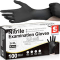 Schneider Black Nitrile Gloves, Gloves Disposable Latex Free, Powder Free by Schneider
