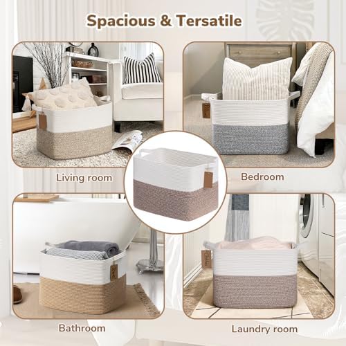 Goodpick 50L Large Woven Rope Storage Basket - Image 4