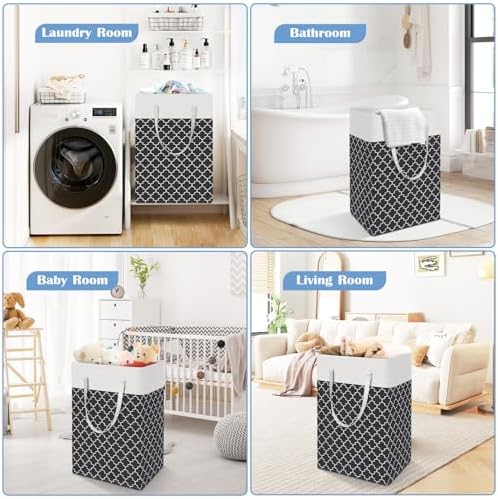 BlissTotes 3-Pack Laundry Basket, Collapsible Laundry Hamper - Image 6