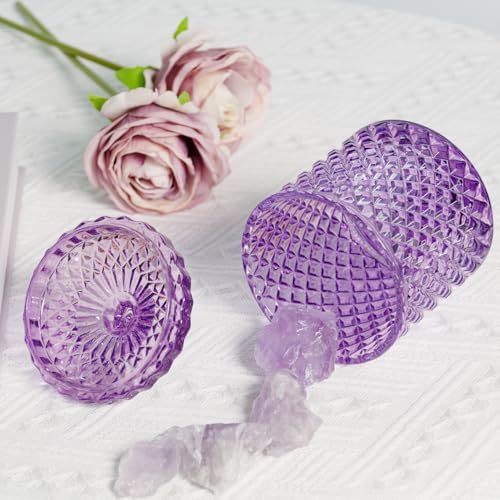 2 Pack Glass Qtip Holder, Apothecary Jars - Image 6