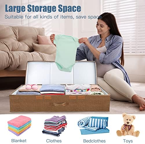 Supowin 2Pack Large Underbed Storage Containers Bin - Image 5
