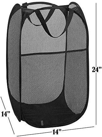 BATTOO Deluxe Strong Mesh Pop up Laundry Hamper Basket - Image 4