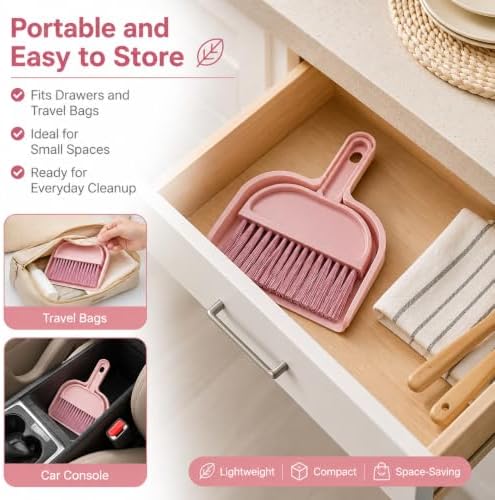 Mini Broom and Dustpan Set, Compact Cleaning Kit - Image 6