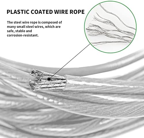98-Foot Outdoor Clothesline Steel-Core Clothesline Heavy-Duty Extra-Strong - Image 4