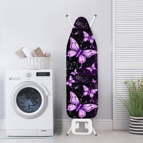 Purple Butterfly Ironing Board Cover Pretective Covers 15 x 54 Heavy Duty Iron - Image 4