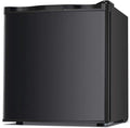Antarctic Star Upright Freezer 1.1 Cu.ft, Compact Mini Freezer with Reversible Single Door, Temperature Control, Removable Shelves, Small freezer Stainless Steel for Dorms Home Office, Black