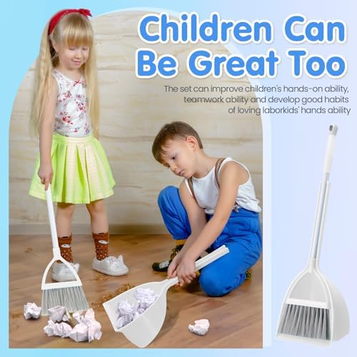 Roshtia 4 Pcs Mini Broom and Dustpan Set - Image 5