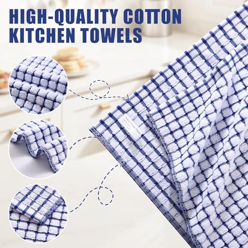 Mordimy Premium Cotton Kitchen Towels 16"x 25", 12 Pack - Image 3