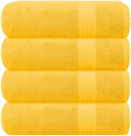 GLAMBURG Premium Cotton 4 Pack Bath Towel Set by GLAMBURG